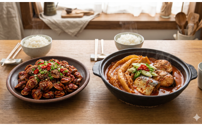 꼬막무침, 고등어김치찜
