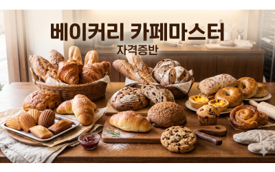 베이커리 카페마스터 (민간 /  교재비•자격증 발급비용 별도)